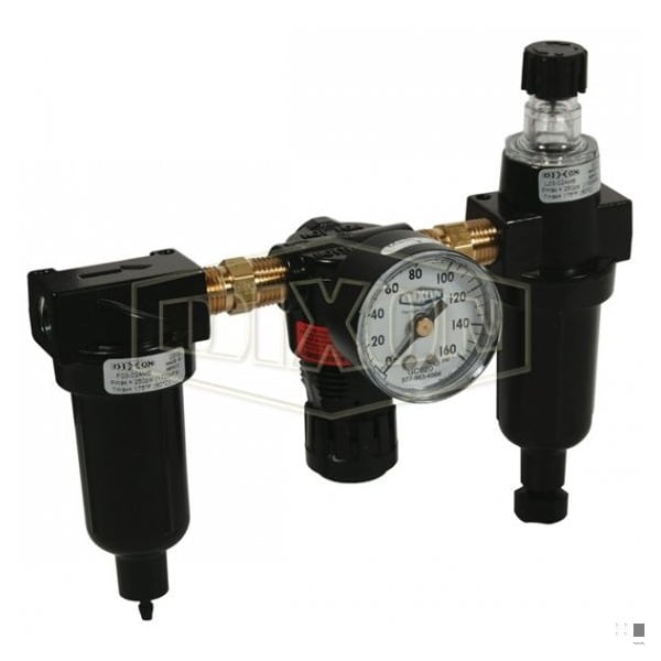 Dixon Wilkerson by Miniature Combination Unit without Sight Gauge, 1/4 in Port, 20 SCFM Flow Rate, Zinc Bo C03-02MMB - main